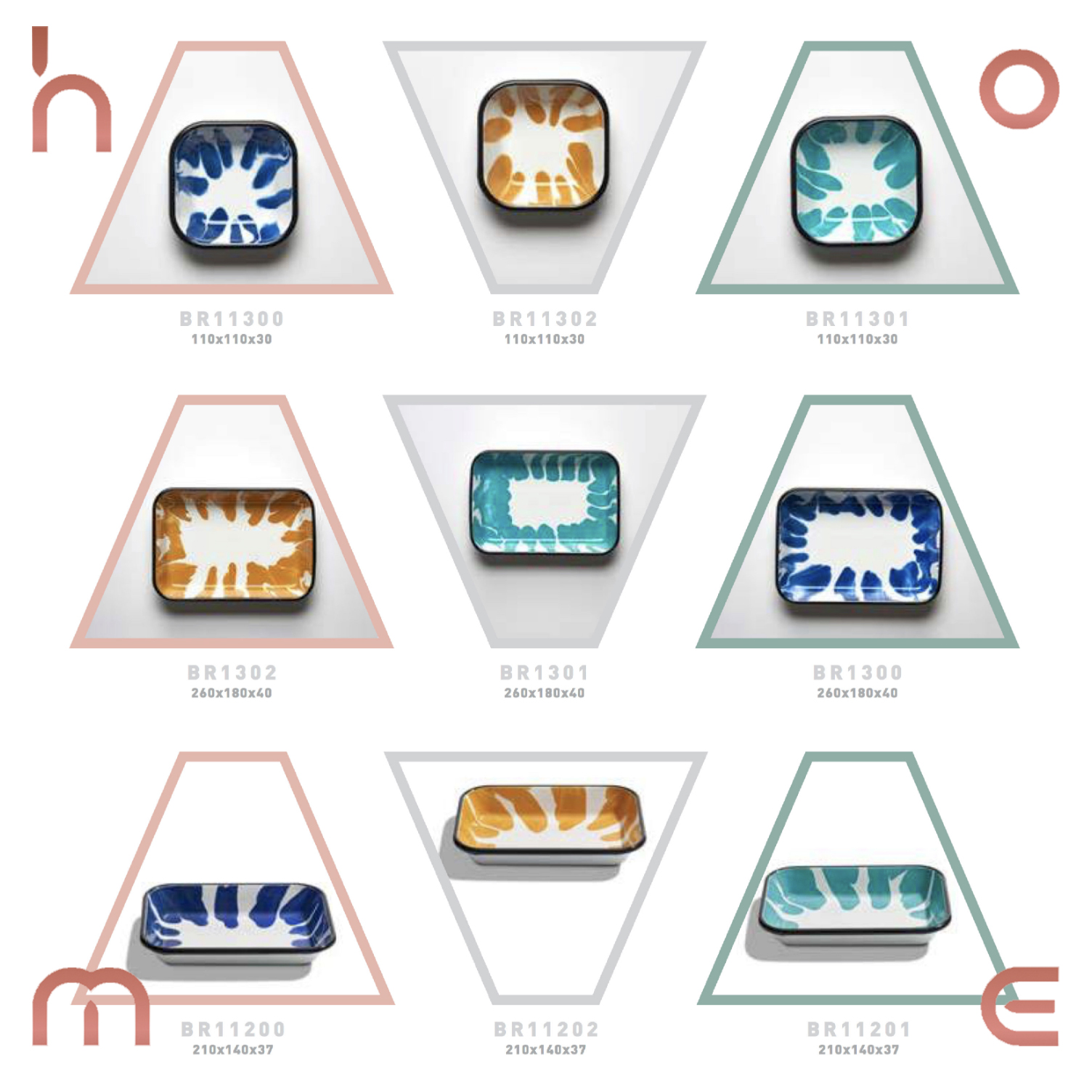 现货土耳其搪瓷餐碟多彩烤盘