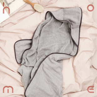 现货 丹麦进口ferm LIVING儿童浴巾斗篷宝宝带帽新生婴儿连帽浴袍