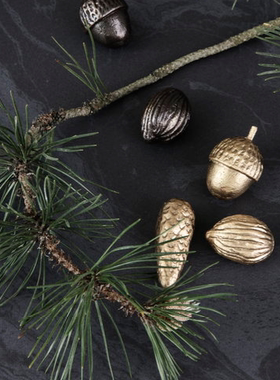 丹麦fermLiving黄铜圣诞树装饰