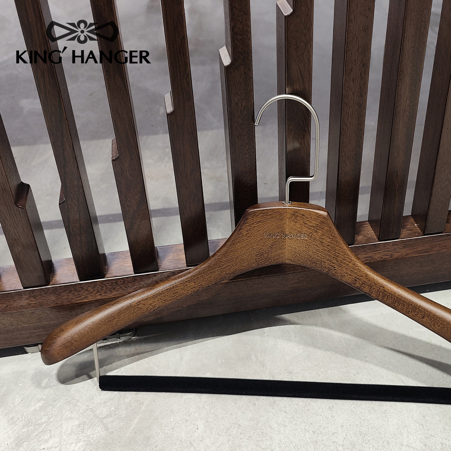 金领结高档复古实木衣架衣柜衣帽间专用无痕木质家用挂衣护型衣撑