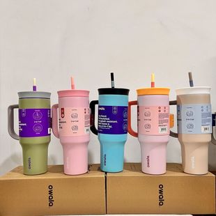 owala冰霸杯双饮口大容量保温杯运动水杯不锈钢吸管杯便携车载杯