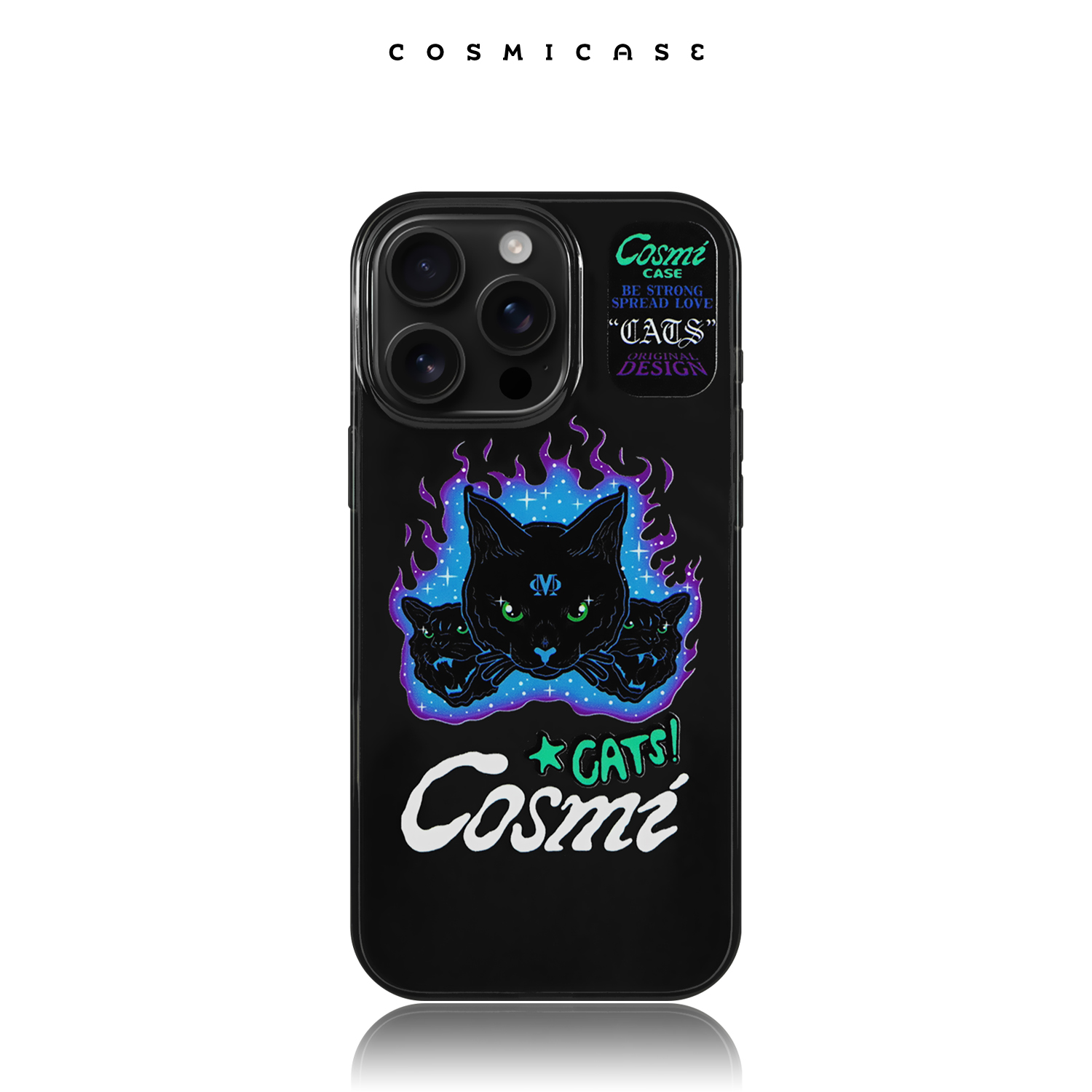 CosmiCase 靛火灵猫 透黑手机壳适用于iPhone17/17Pro/17ProMax
