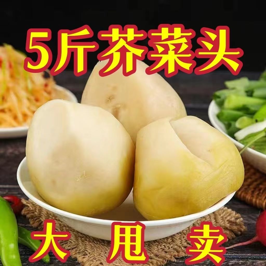 东北原味芥菜疙瘩头咸菜丝大头菜大缸腌制嘎达咸菜酱菜下饭菜榨菜