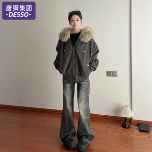 小个子座山雕棉衣工装 唐狮集团羽绒棉服女款 美式 2025新款 外套 冬季