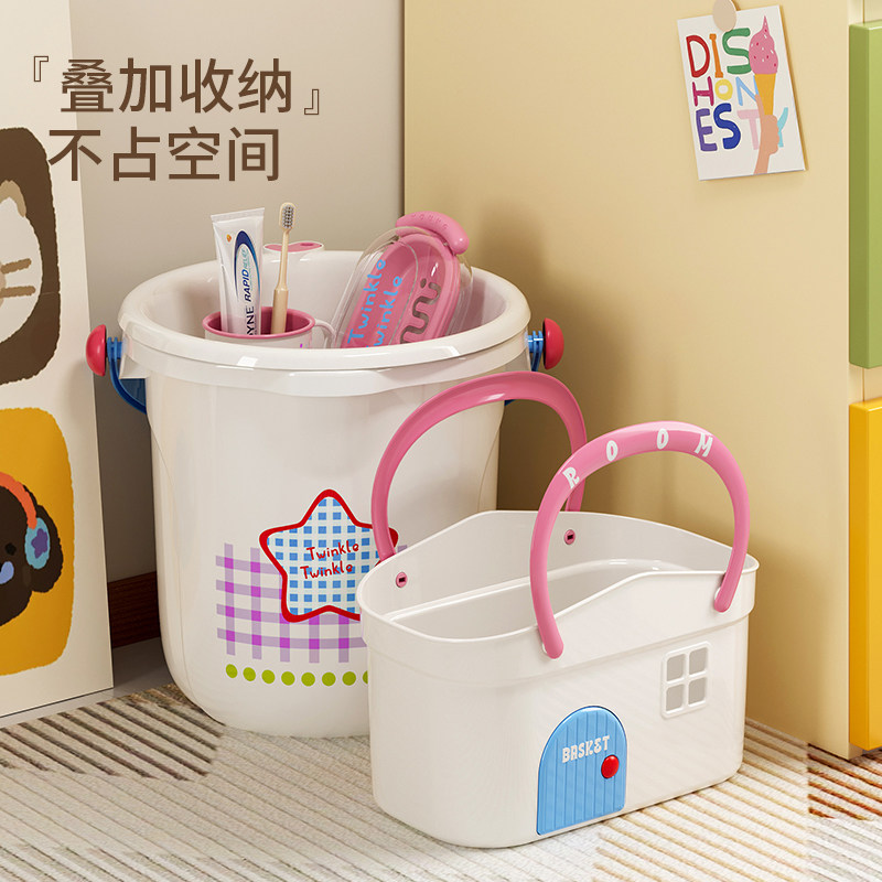 脸盆水桶套装手提洗衣桶洗漱用品图片