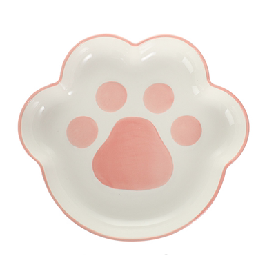 萌格调陶瓷猫爪型可爱9寸盘