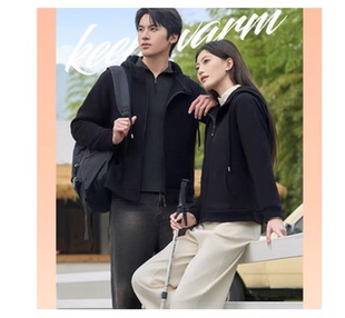 小暖霸加厚防风连帽卫衣 秋冬新款 1102 19F