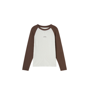 圆领T恤 莱赛尔加绒拼色长袖 秋冬新款 20015 27H