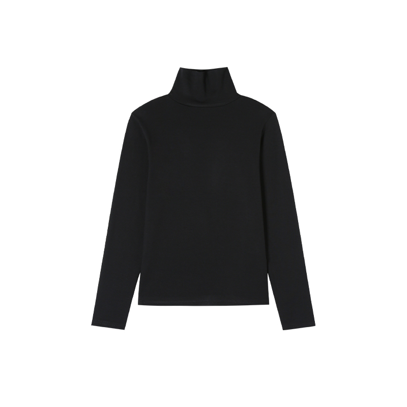 11-8H 秋冬新款磨毛加厚堆堆领打底衫 113