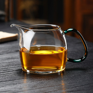 高端大容量分茶器 加厚玻璃公道杯透明防爆耐热茶海茶道配件日式