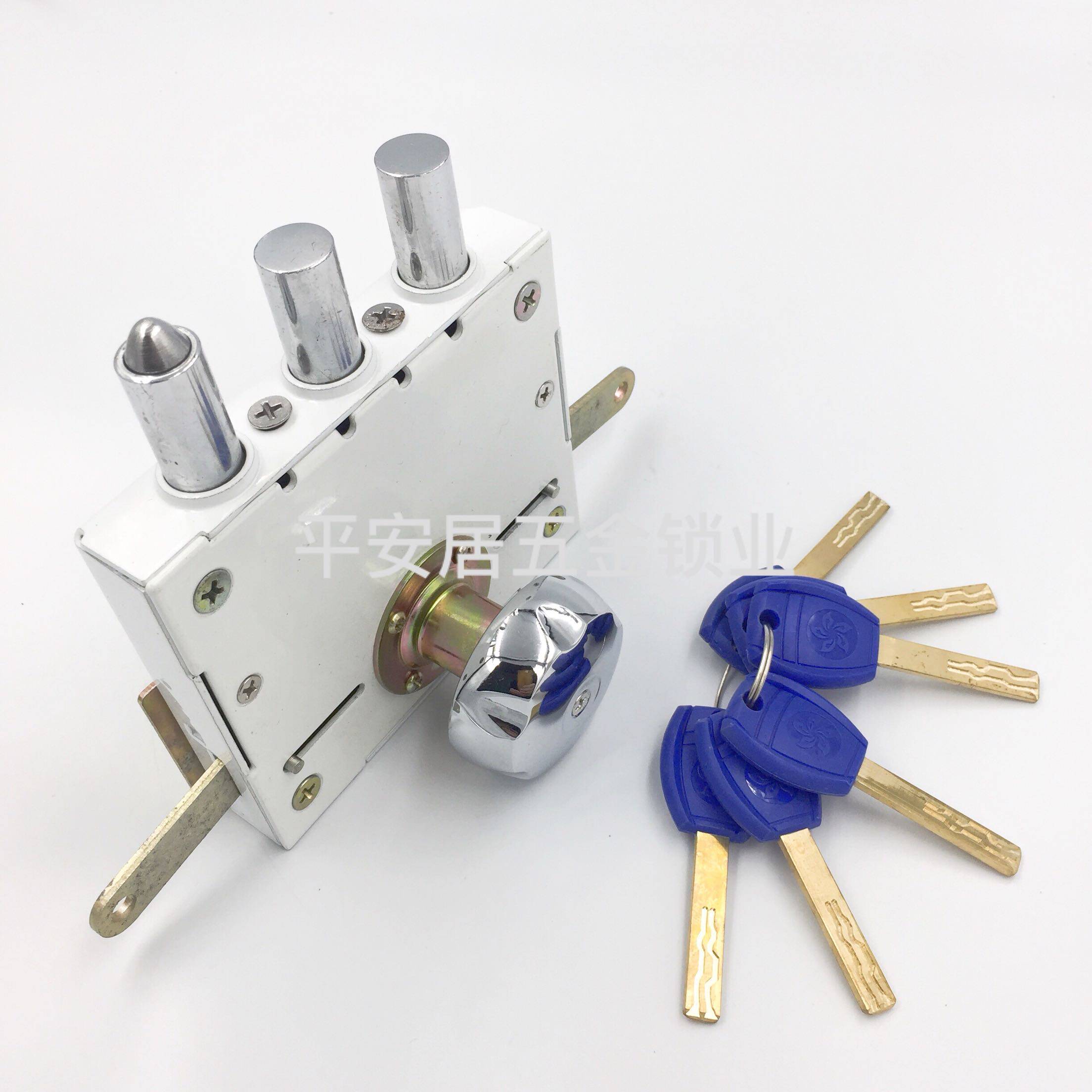 天宇自动门锁 三柱弹舌锁老式防盗门锁超c级天宇锁通用型家用碰锁