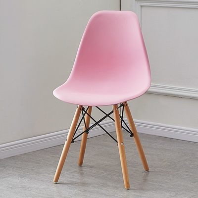 伊姆斯椅家用北欧实木餐椅化妆塑料靠背凳子办公洽谈书桌椅电脑椅