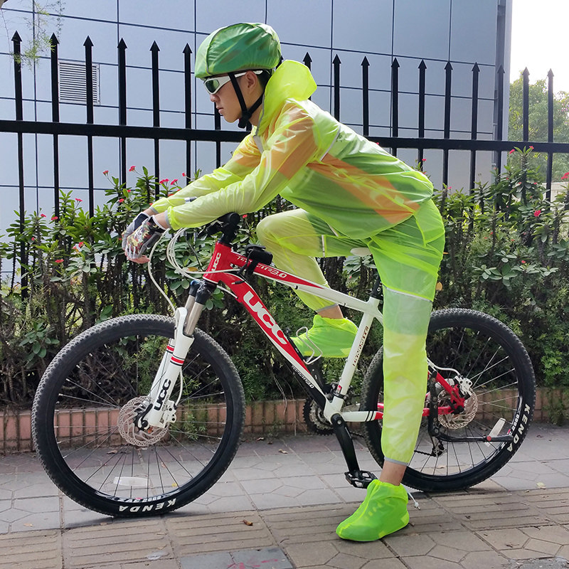 山地公路车骑行雨衣雨裤套装钓鱼雨衣户外垂钓自行车分体雨衣男女