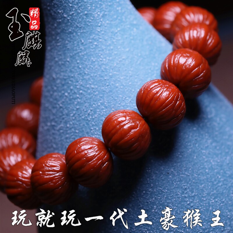 正圆矮桩土豪串小猴头文玩核桃橄榄核雕刻狮子头男士菩提佛珠手串