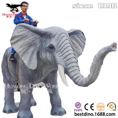 仿真骑乘大象仿真动物模型制作年生产厂家景区动物园产品.