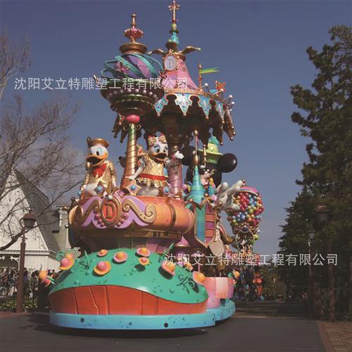 仿真雕塑主题观光巡游花车设计与制作大型仿真动物模型制作公司