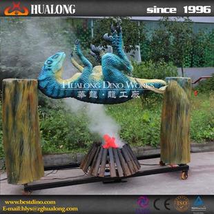 仿真科技机械恐龙年商家硅胶电动恐龙创意迅猛龙模型模具.