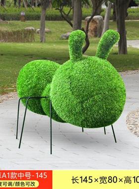 户外彩绘蚂蚁玻璃钢雕塑公园林庭院游乐场幼儿园草坪景观落地摆件