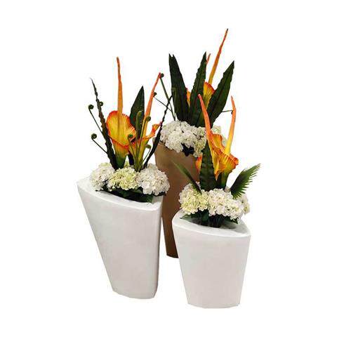 商场花钵玻璃钢花盆酒店组合大花盆美陈花器售楼部种植花箱花池