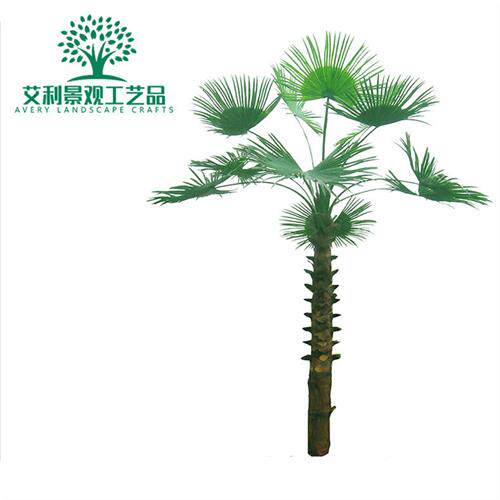 棕榈树植物室内外大型美观棕榈树玻璃钢装饰树假树大型绿植