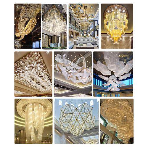 酒店大堂展厅艺术创意吊灯走廊LED水晶吊灯