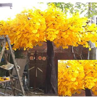 新款仿真银杏树装饰植物树仿真塑料树枝景区酒店园林装饰景观树