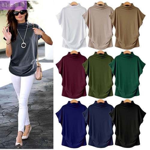 shirts women blouse ladies shirt female tops big size短袖t恤