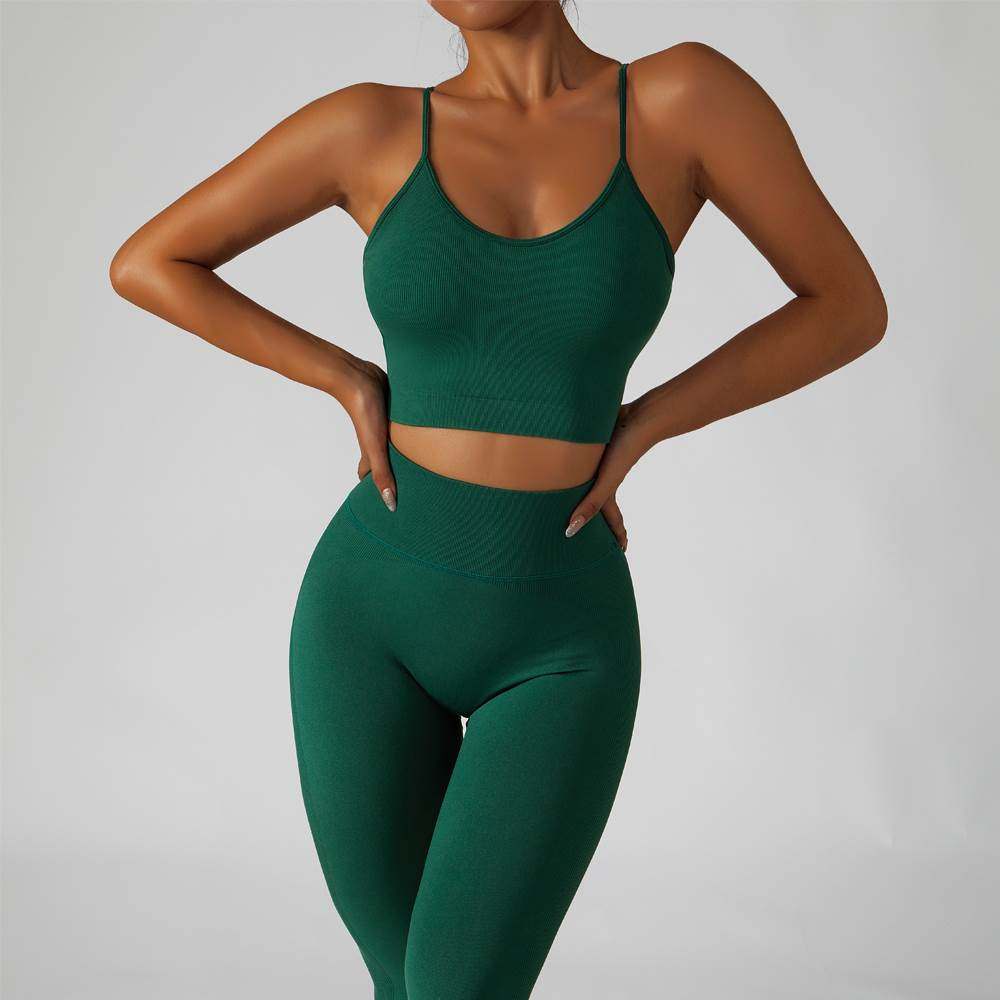 无缝美背瑜伽服欧美跑步训练运动文胸蜜桃臀收腹紧身长裤健身吊带,运动/瑜伽/健身/球迷用品,瑜伽套装,淘宝优惠券,粉丝福利购,淘宝优惠卷