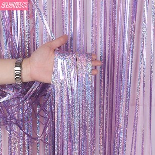 wall background rain silk decoration birthday curtain party