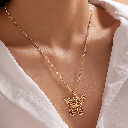 MetalBurflyPendNeckWo