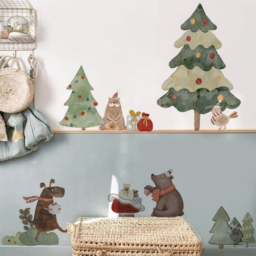 Astrkiz北欧童话冬日圣诞墙贴