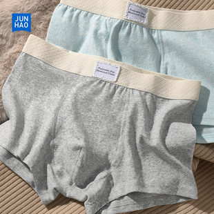 内裤男生色纱纯棉舒适秋冬男士款100A全棉抗菌裆平角四角短裤头新