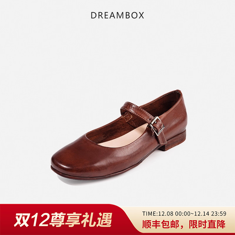 高档轻奢马皮玛丽珍女鞋