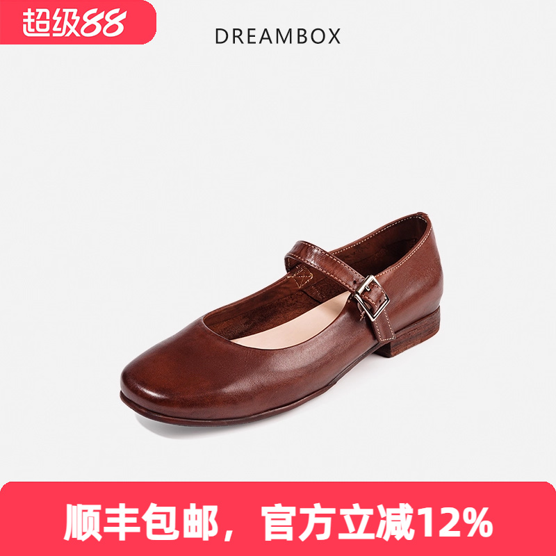 高档轻奢马皮玛丽珍女鞋