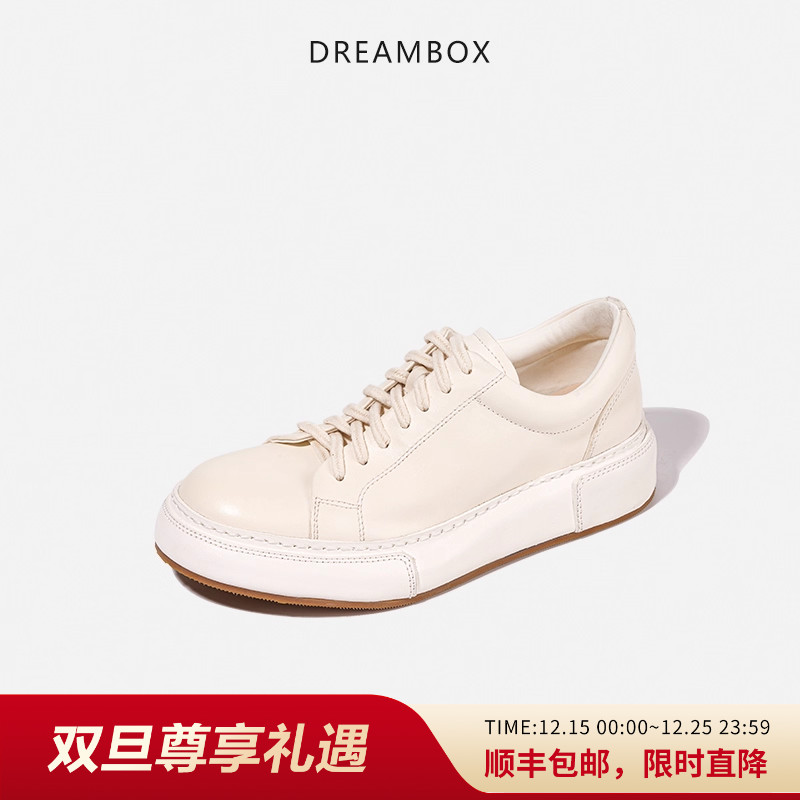 vibram真皮软底小白鞋