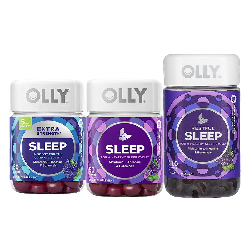 OLLY melatonin 褪黑素睡眠软糖sleepwell助眠复合维生素安瓶