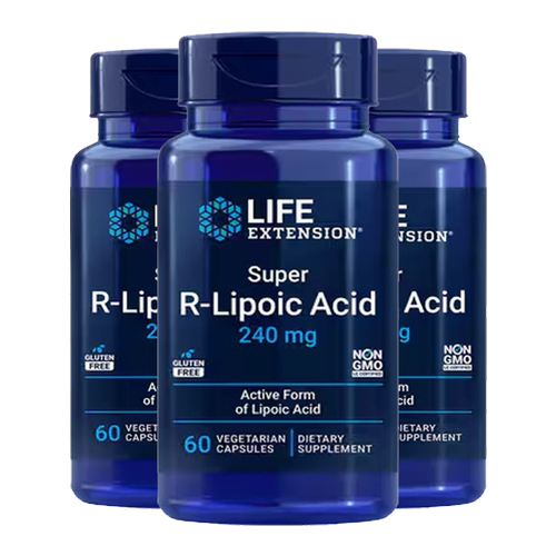 【三瓶装】美国进口LIFE超级R-硫辛酸阿尔法口服60粒