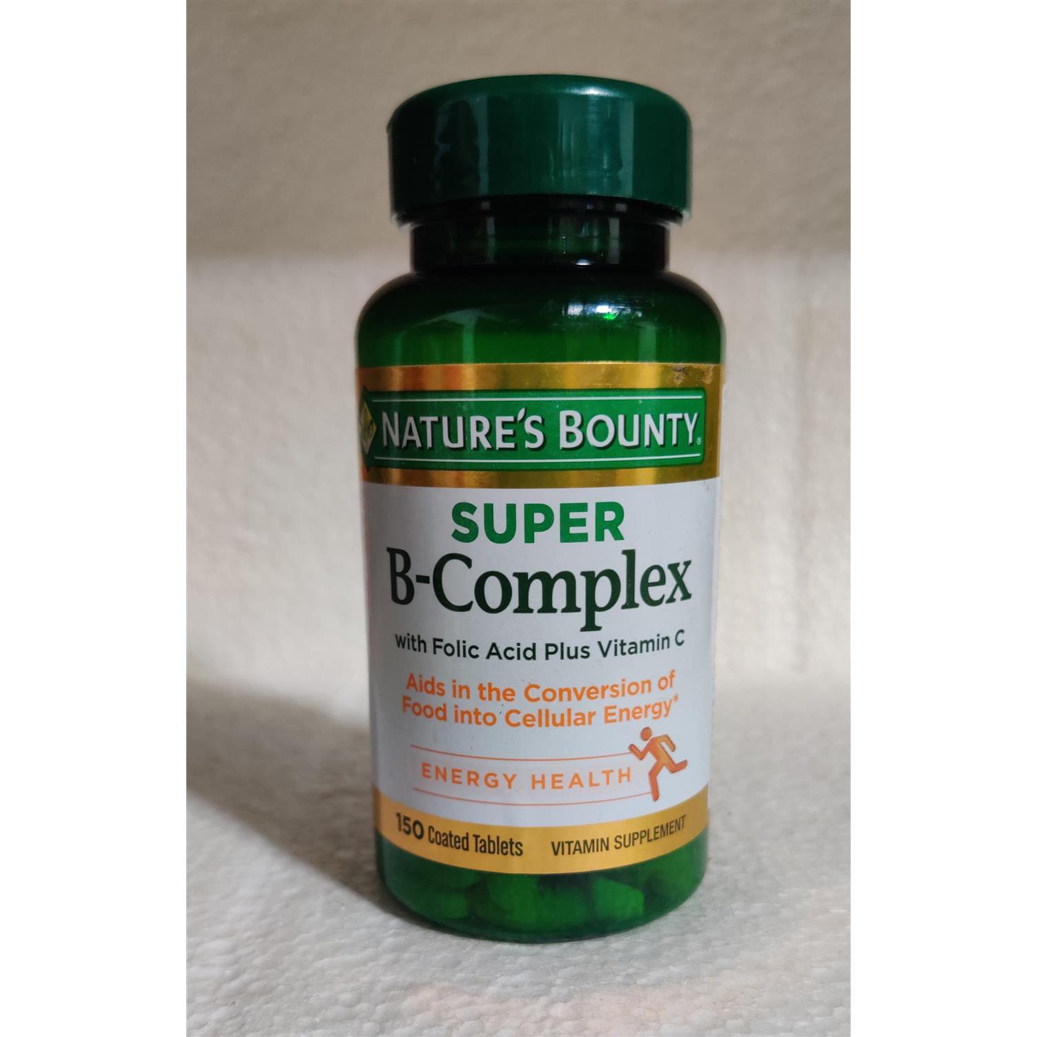 美国 Nature's Bounty 复合B族+维生素C+叶酸*150粒