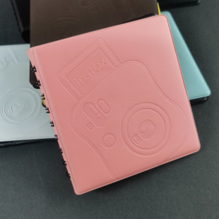 拍立得3寸相纸照片68入插页式 马卡龙线圈相册明星相片收集册 相册