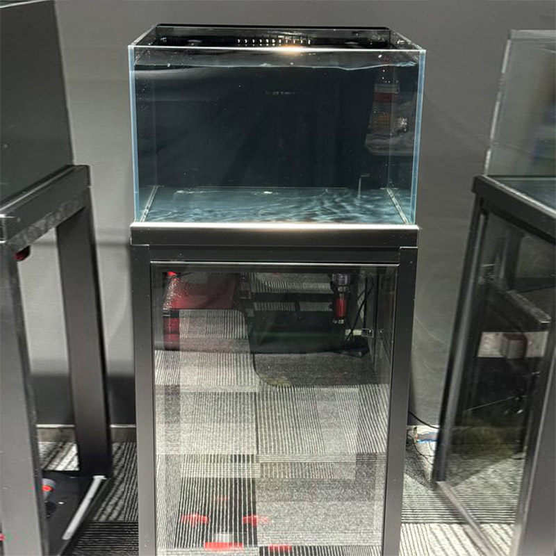 60x60x40方缸溪流缸兰寿金鱼专用缸生态鱼缸水族箱背溢流底滤60cm