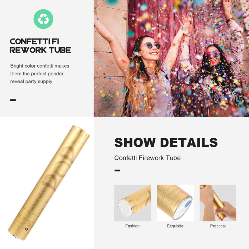 2pcs Gender Reveal Confetti Cannon Bundle Baby Reveal Party