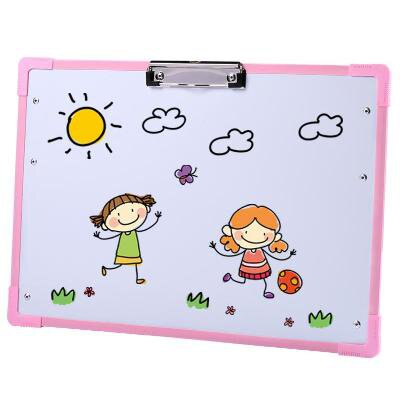 大木儿童画板家用磁性小黑板婴幼学习画画写字板宝宝玩具支架白。