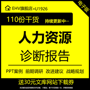 集团企业部门人力资源管理体系PPT诊断报告案例范文本医药机械医院技术研究院人力资源管理诊断规划报告PPT