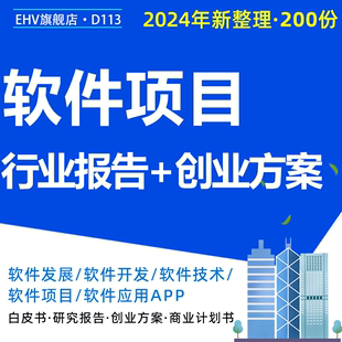 软件项目软件开发公司薪酬调研行业报告白皮书创业方案商业融资计划书多媒体软件平台app商业计划书