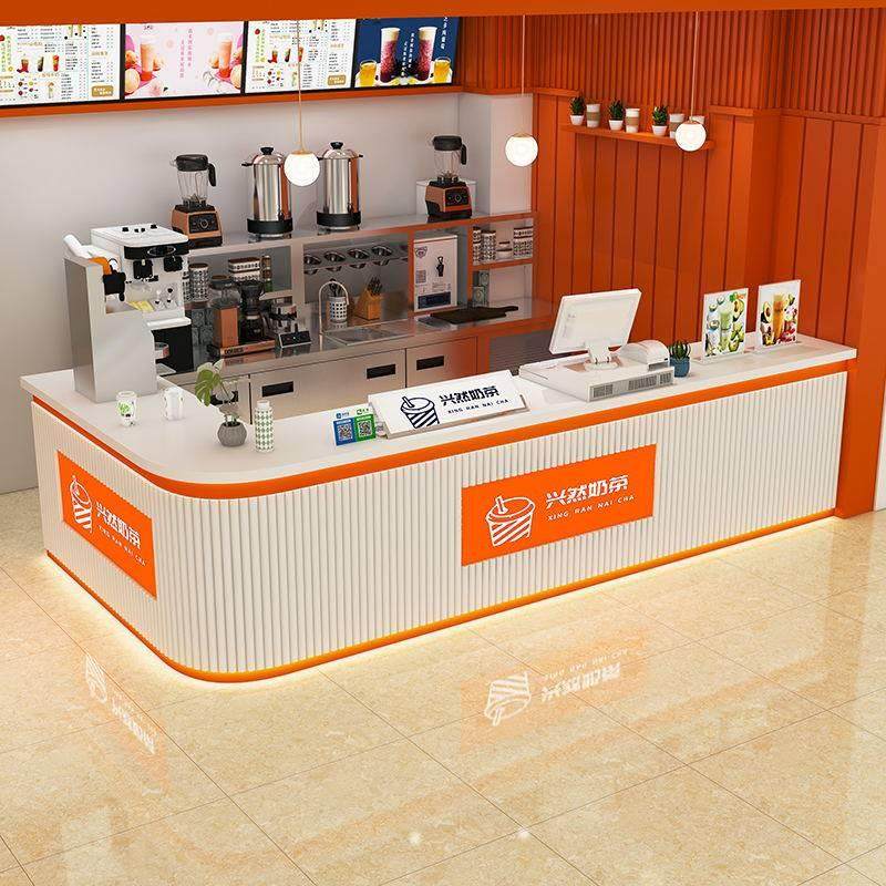 炸串店吧台收银台奶茶圆弧火锅店炸鸡汉堡咖啡前台大理石转角定制,商业/办公家具,收银台,淘宝优惠券,粉丝福利购,淘宝优惠卷