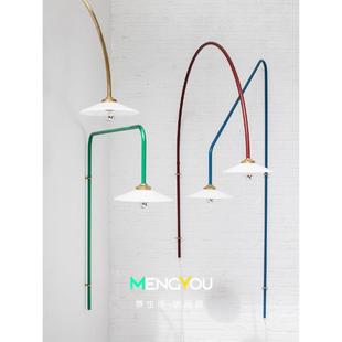 设计师款覆古风高级感壁灯艺术长杆悬臂旋转餐厅书房免接线摇臂灯