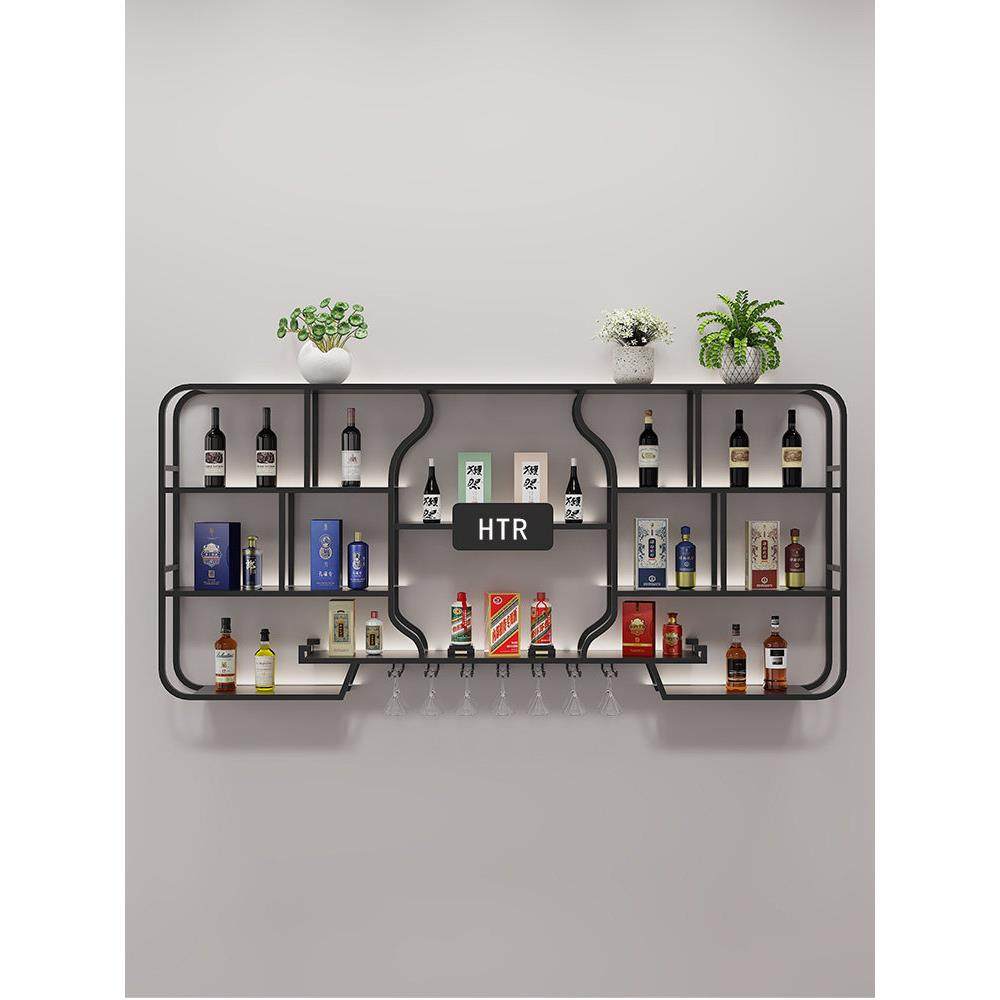 工业风铁艺酒吧吧台壁挂酒架创意酒柜餐厅红酒架子墙上发光置物架,商业/办公家具,红酒架/柜,淘宝优惠券,粉丝福利购,淘宝优惠卷