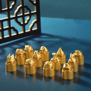 善琏湖笔 十二生肖黄铜印章 定刻姓名私人定制个人书法章篆刻章学