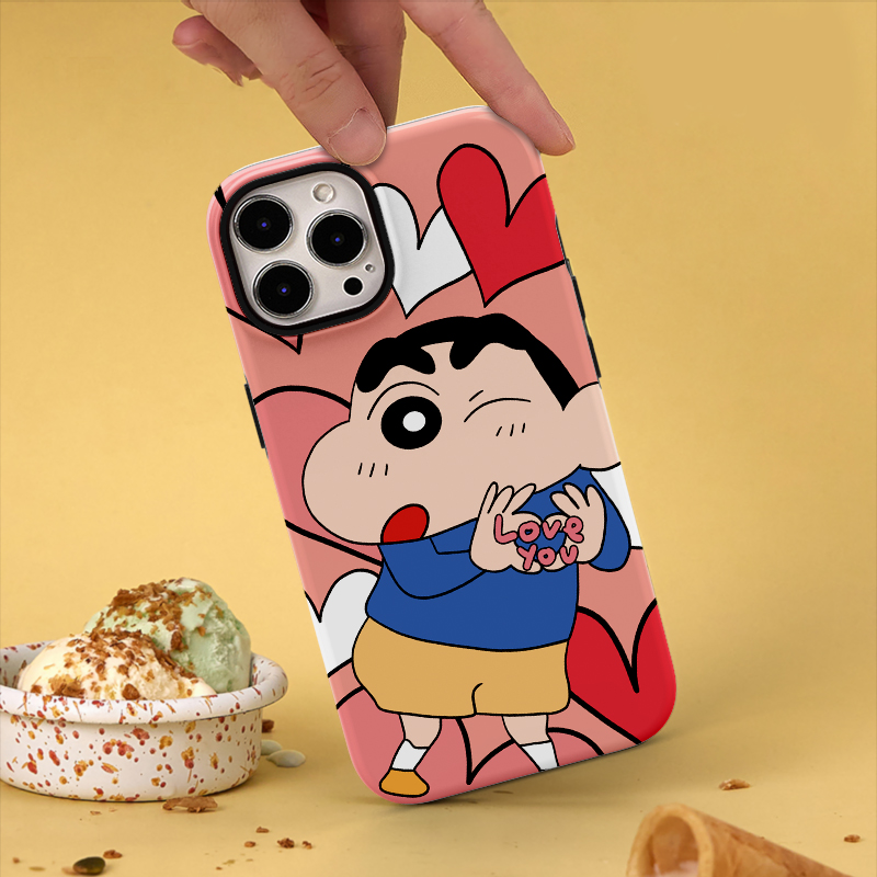 卡通款菲林双层磁吸手机壳