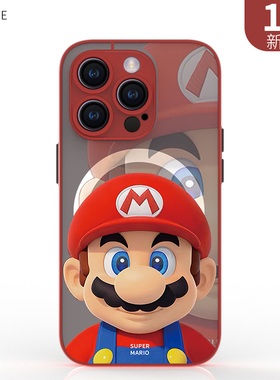 适用iphone17air磁吸手机壳magsafe16e马里奥11磨砂15plus红色卡通14magsafe新款12mini去昂爆破防摔13pro
